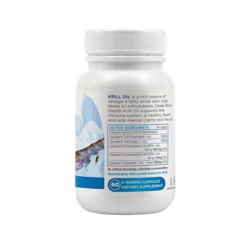 Viên Omega 3 Dầu Nhuyễn Thể Deep Blue Health Krill Oil 60 Viên