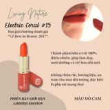 Son Môi Organic Màu Đỏ Cam Living Nature Lipstick Electric Coral