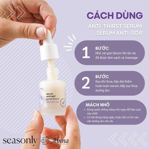 Serum cấp ẩm Seasonly Hydrating Serum (Sérum Anti-Soif) 15ml