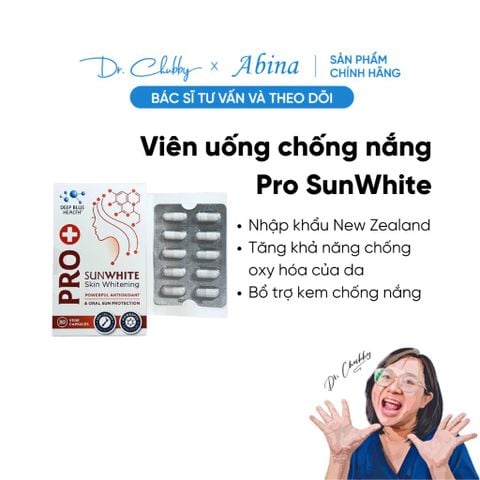 Viên Chống Nắng, Trắng Da, Chống Lão Hóa Pro SunWhite Deep Blue Health