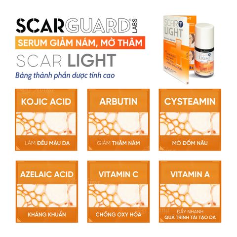 Serum Mờ Nám, Thâm Sạm Scarguard Lightening Serum 15ml