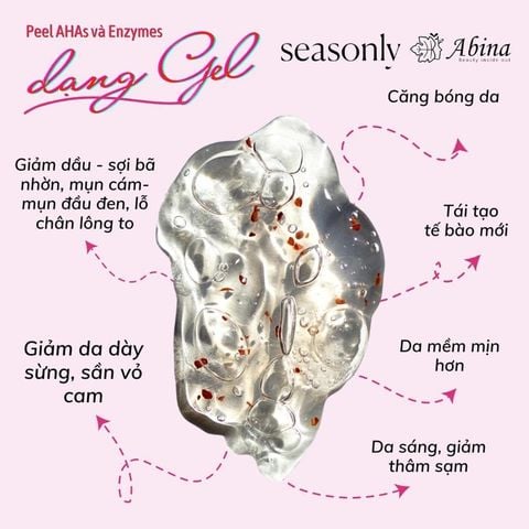 Peel Da Enzyme & AHAs Giảm Sạm Nám, Thu Nhỏ Lỗ Chân Lông Seasonly Radiance Peeling Mask