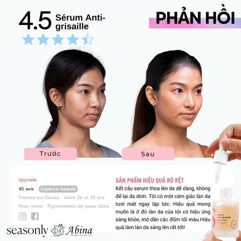 Serum làm sáng da Seasonly Radiance Serum (Sérum Anti-Grisaille) 15ml