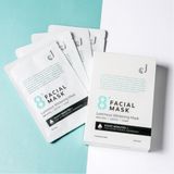 Mặt nạ trắng da 8 phút Jema Rose 8+ Luminous Whitening Mask (7x25ml)