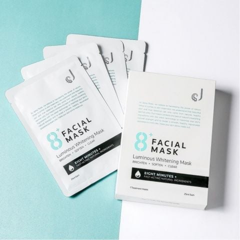 Mặt nạ trắng da 8 phút Jema Rose 8+ Luminous Whitening Mask (7x25ml)