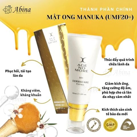 Kem Mật Ong Manuka 20+ Phục Hồi Da Hư Tổn Age No More Dermacare Creme