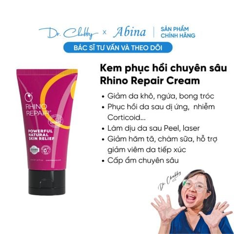 Kem Dưỡng Ẩm Phục Hồi Da Nhạy Cảm, Chàm Rhino Repair Skin Healing Cream 50mL