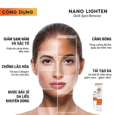 Serum Mờ Nám, Thâm Sạm, Đốm Nâu Nanogize Nano Lighten Dark Spot Remover 20ml