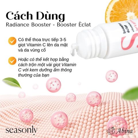 Serum Tăng Cường Vitamin C Dưỡng Trắng Da Seasonly Radiance Booster 10ml