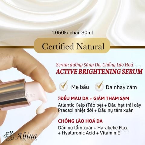 Serum Hồng Giảm Thâm Nám, Mờ Nhăn Ban Ngày Living Nature Active Brightening