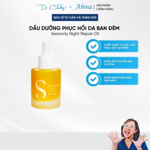 Dầu dưỡng phục hồi da ban đêm Seasonly Night Repair Oil (Huile De Nuit) 15ml
