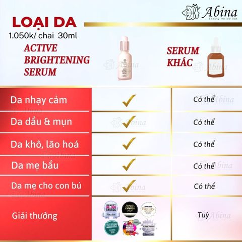 Serum Hồng Giảm Thâm Nám, Mờ Nhăn Ban Ngày Living Nature Active Brightening
