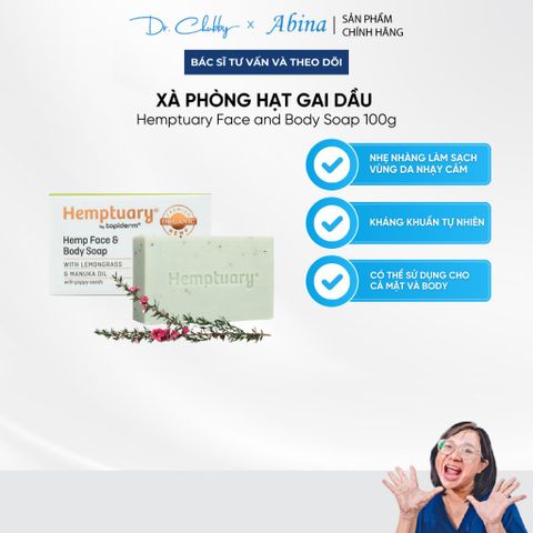 Xà Phòng Rửa Mặt & Cơ Thể Từ Hạt Gai Dầu Hemptuary Face and Body Soap 100g
