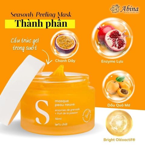 Peel Enzyme Trái Cây An Toàn Cho Mọi Làn Da Seasonly Peeling Mask Gel 50g