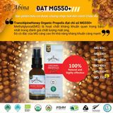Xịt họng keo ong Organic Propolis Throat with Manuka Honey MG550+