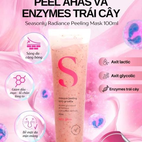 Peel Da Enzyme & AHAs Giảm Sạm Nám, Thu Nhỏ Lỗ Chân Lông Seasonly Radiance Peeling Mask