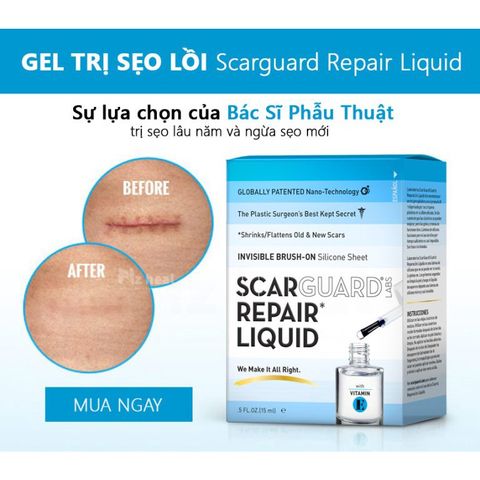 Gel Mờ Sẹo Chuyên Sâu Scarguard Repair Liquid 15mL