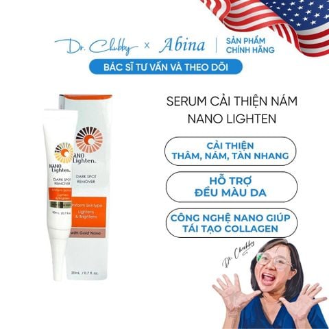Serum Mờ Nám, Thâm Sạm, Đốm Nâu Nanogize Nano Lighten Dark Spot Remover 20ml