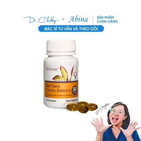 Viên đào thải nấm vùng kín Kolorex Gut Care Candida Balance Dr Chubby