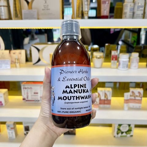 Nước Súc Miệng Keo Ong Organic Nelson Honey Alpine Manuka Giảm Hôi Miệng, Nhiệt Miệng