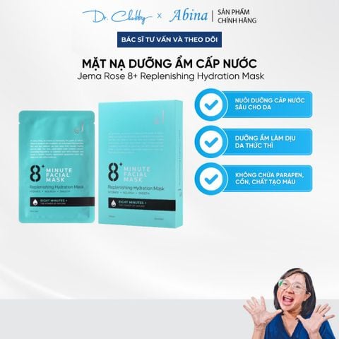 Mặt Nạ Dưỡng Ẩm Cấp Tốc 8 Phút Jema Rose 8+ Minute Replenishing Hydration Mask