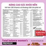 Viên Total Balance Women Bổ Sung 77 Vi Chất Ổn Định Nội Tiết Xtendlife
