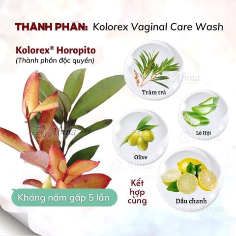 Gel Vệ Sinh Kolorex Horopito Intimate Care Wash 100ml Giảm Nấm Ngứa, Khử Mùi