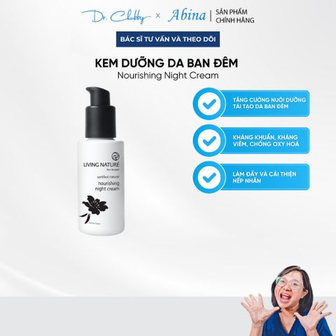 Kem dưỡng da ban đêm Nourishing Night Cream 60ml Dr Chubby Living Nature