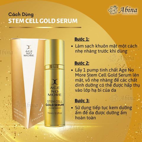 Serum tế bào gốc nhau thai cừu Age No More Stem Cell Gold Serum