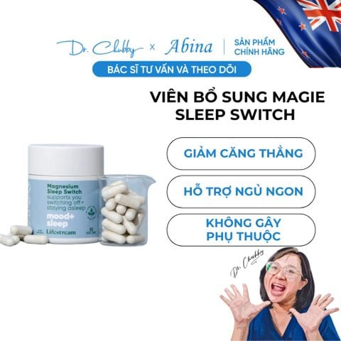 Viên Uống Ngủ Ngon Bổ Sung Magie Lifestream Magnesium Sleep Switch 60 Viên