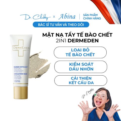 Mặt Nạ Đất Sét Sáng Da & Thải Độc DermEden Exfoliating Mask 50ml