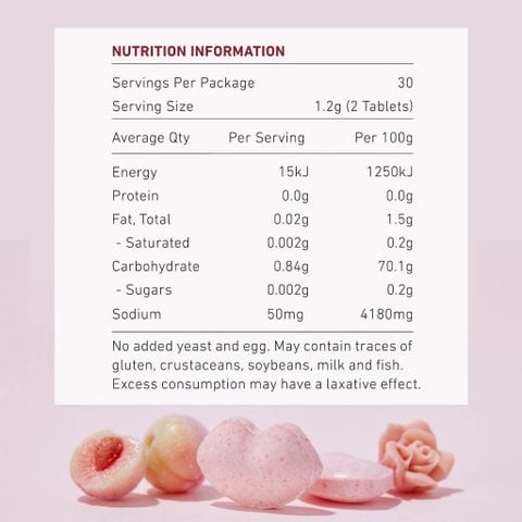 Men Vi Sinh Thơm Miệng Hương Hoa Hồng Unichi Rosa Prima Probiotics 30 Viên