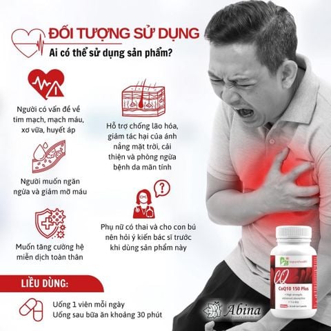 Viên uống Bổ Tim Mạch, chống oxy hóa CoQ10 150 Plus NzPureHealth