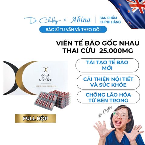 Viên Tế Bào Gốc Nhau Thai Cừu 25,000mg Age No More Ovine Placenta 60 Viên