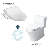 Bồn cầu Inax nắp rửa điện tử Inax AC-991R+CW-H18VN