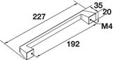 Tay Nắm Tủ 227mm Hafele 106.69.667