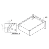 Ray Âm EPC Evo 500mm Nhấn Mở Hafele 433.32.175