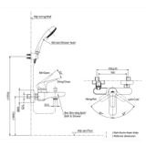 Bộ Sen Tắm Nóng Lạnh ToTo TBG03302V/TBW03002B