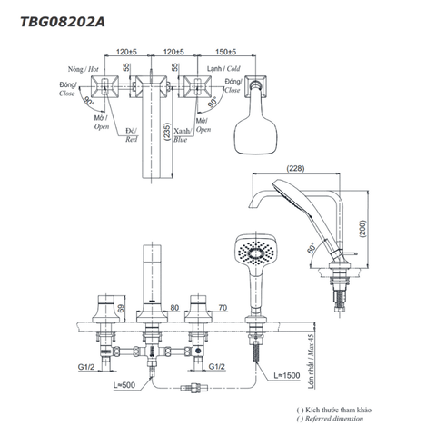 Vòi Xả Bồn Gắn Bệ Đá ToTo TBG08202A