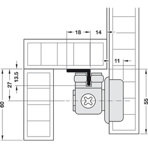 Thanh Dẫn Hướng Silent-Fold 40 Hafele 409.62.700