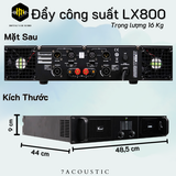 Đẩy công suất 7Acoustic LX800 - 2 Kênh