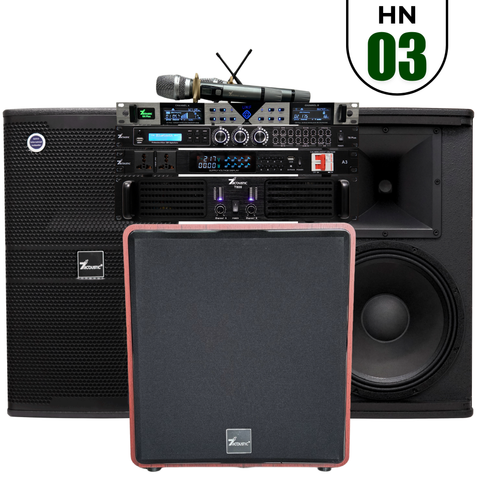 Dàn Karaoke 7Acoustic chính hãng 6 thiết bị HN03