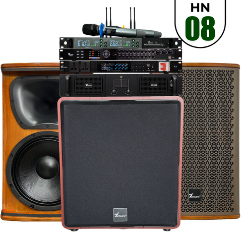 Dàn Karaoke 7Acoustic chính hãng 6 thiết bị HN08