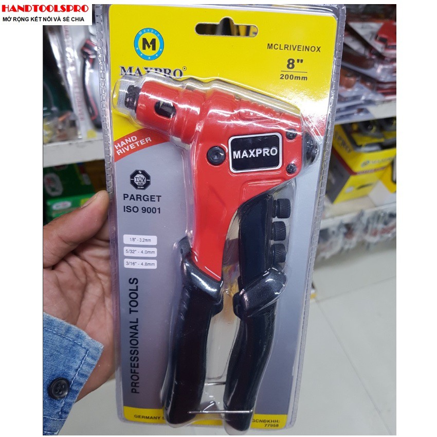 200mm Kìm bấm cao cấp rive INOX MAXPRO MCLRIVEINOX