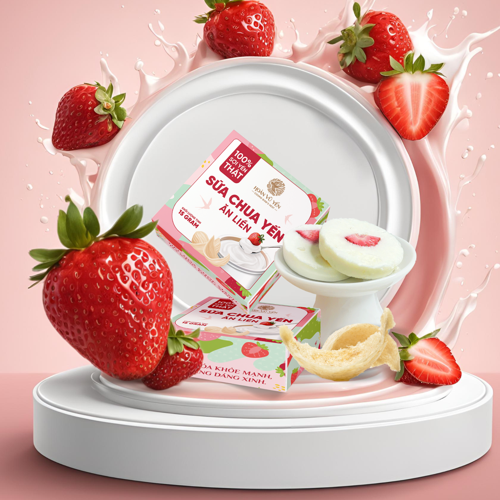 Bánh Yến Ăn Liền - Vị Sữa Chua / Vị Bánh Flan