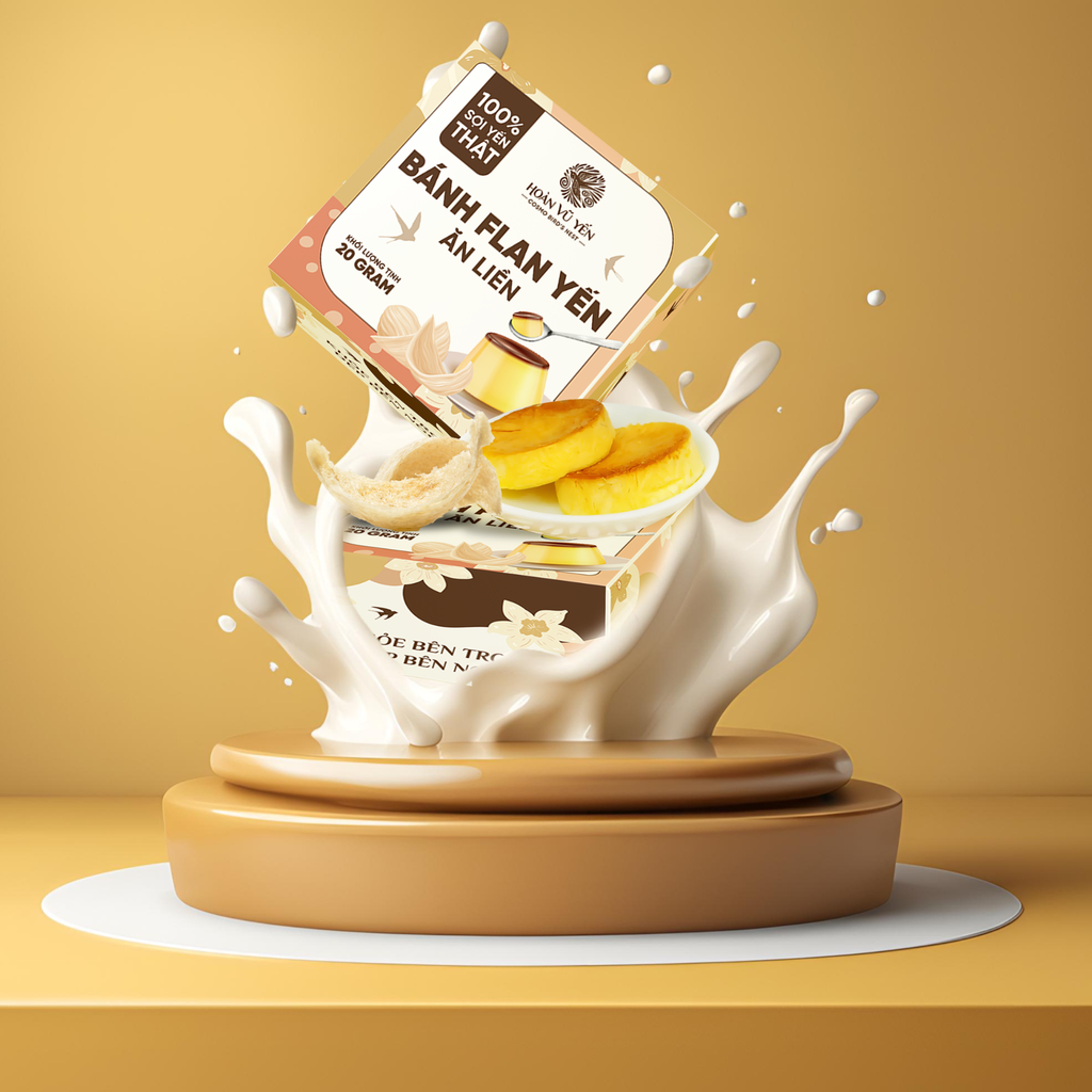 Bánh Yến Ăn Liền - Vị Sữa Chua / Vị Bánh Flan