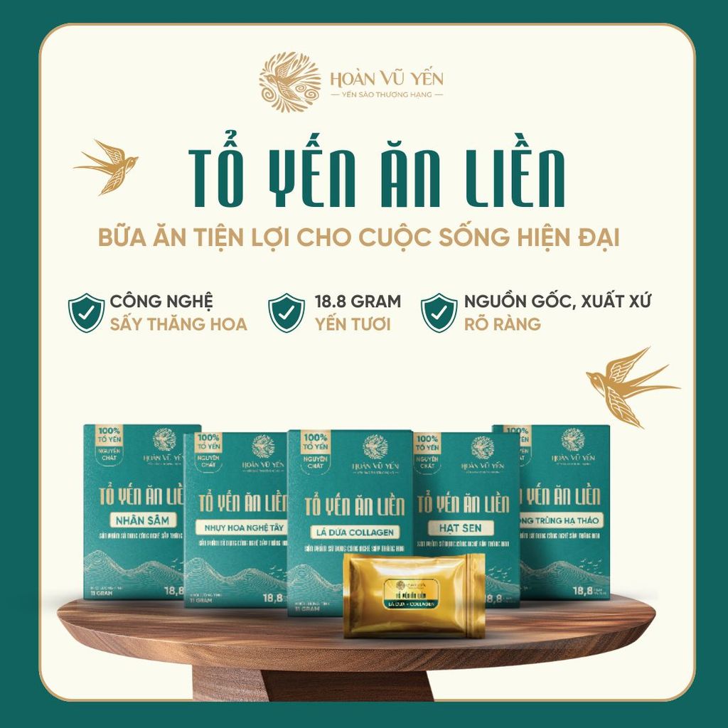 Tổ Yến Ăn Liền Sấy Thăng Hoa