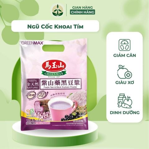 Bột ngũ cốc dinh dưỡng khoai tím và các loại hạt thương hiệu Greenmax từ Đài Loan