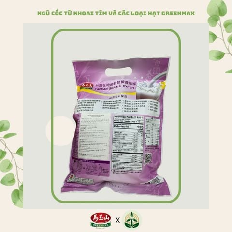 Bột ngũ cốc dinh dưỡng khoai tím và các loại hạt thương hiệu Greenmax từ Đài Loan