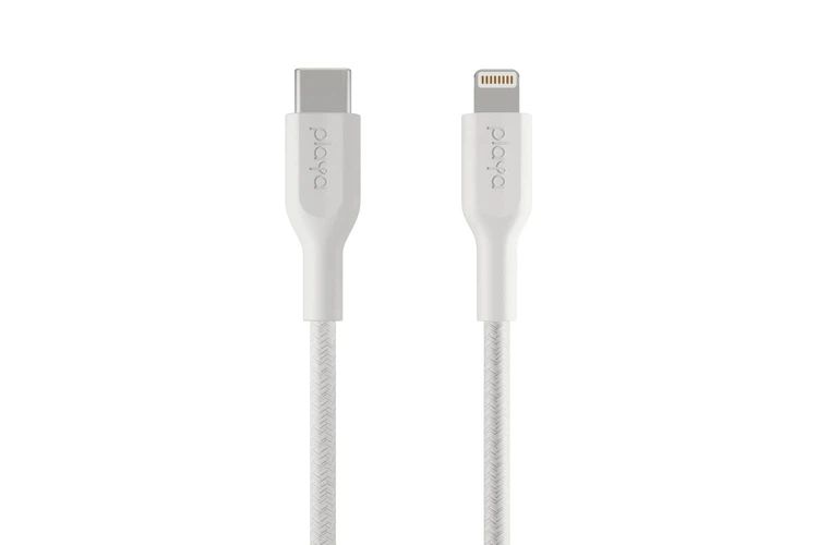 Cáp USB-C to Lightning MFI Belkin Playa 30W dây dù 1m
